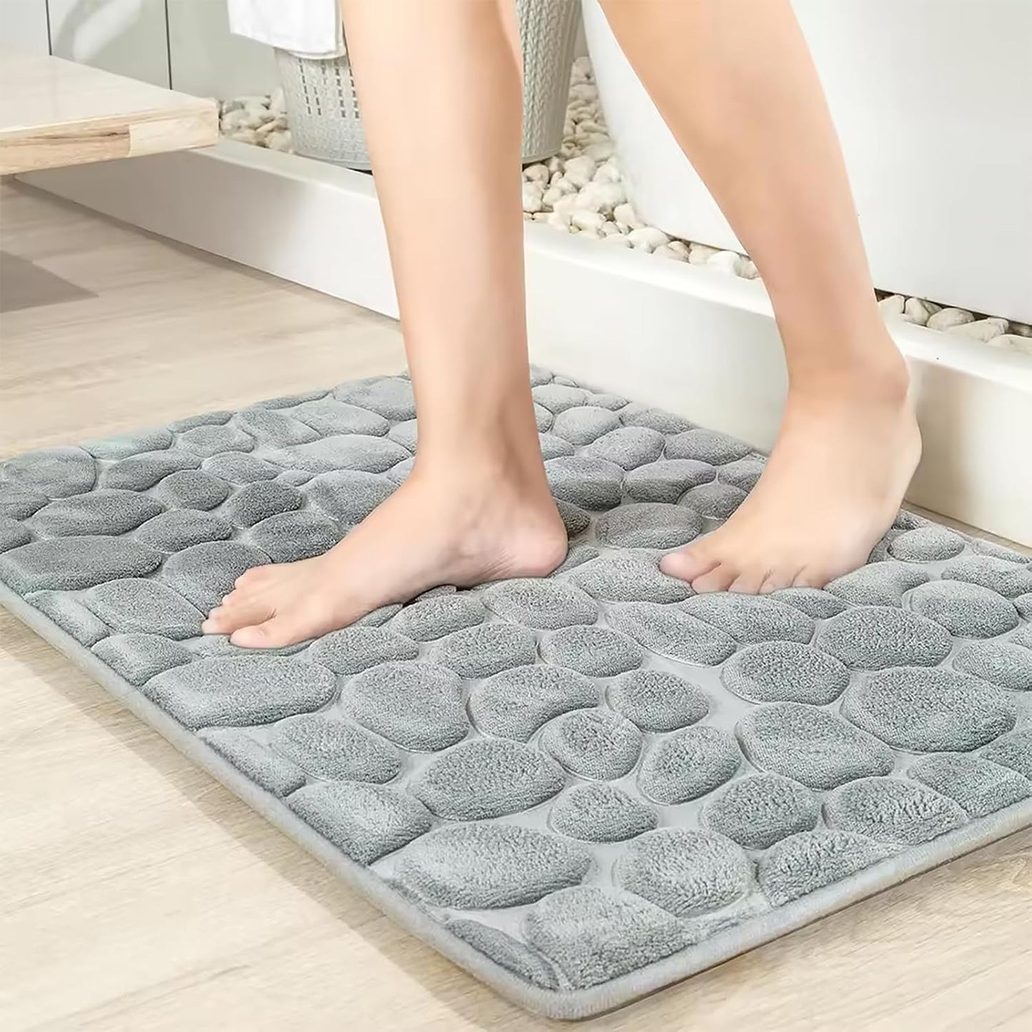 Memory Foam Bath Mat – Non-Slip, Ultra-Absorbent, and Machine Washable