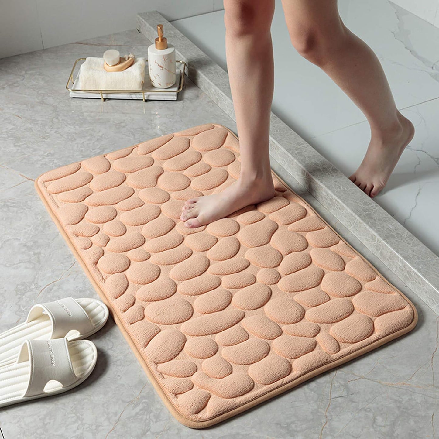 Memory Foam Bath Mat – Non-Slip, Ultra-Absorbent, and Machine Washable
