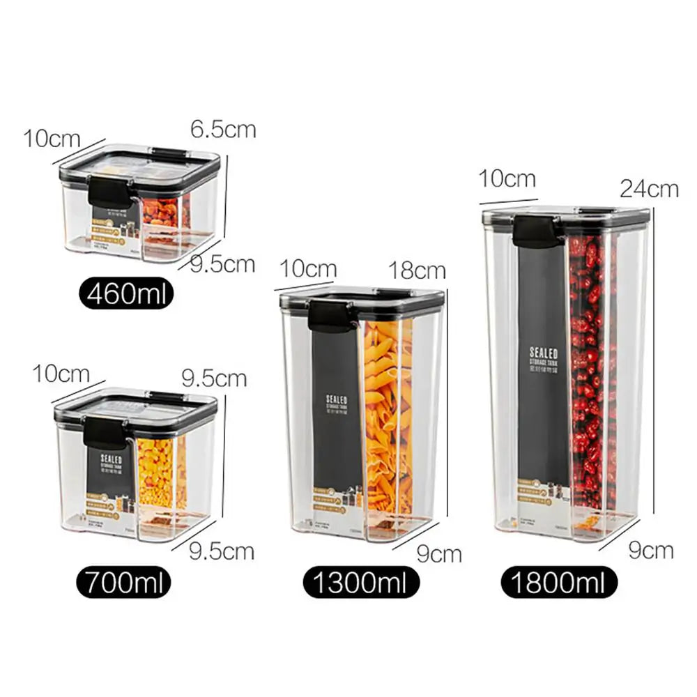 Plastic Food Storage Containers | Airtight, BPA-Free, Stackable Kitchen Organizer