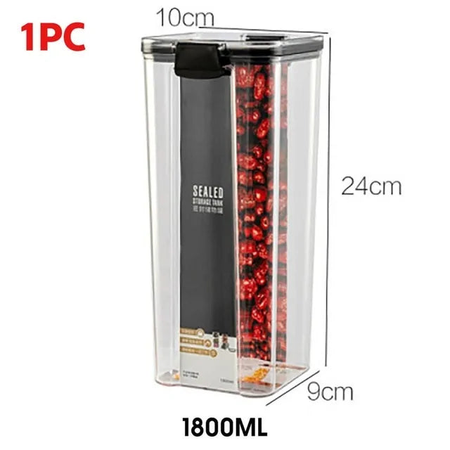 Plastic Food Storage Containers | Airtight, BPA-Free, Stackable Kitchen Organizer