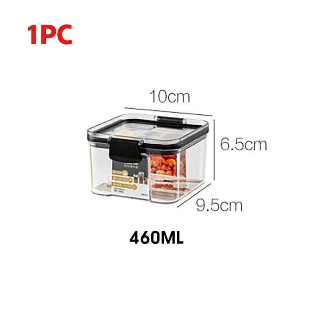 Plastic Food Storage Containers | Airtight, BPA-Free, Stackable Kitchen Organizer
