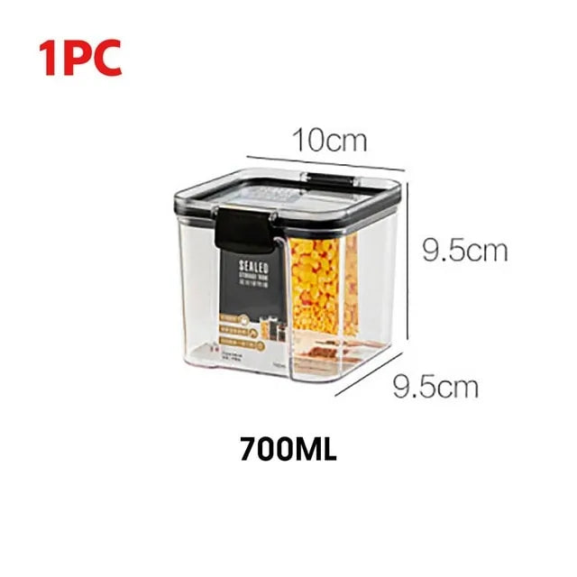 Plastic Food Storage Containers | Airtight, BPA-Free, Stackable Kitchen Organizer
