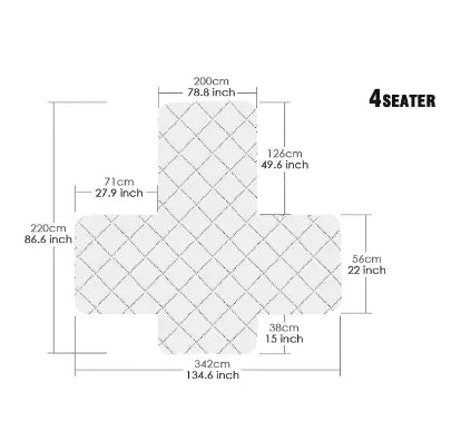 Waterproof Sofa Cover | Anti-Slip, Scratch-Resistant Furniture Protector
