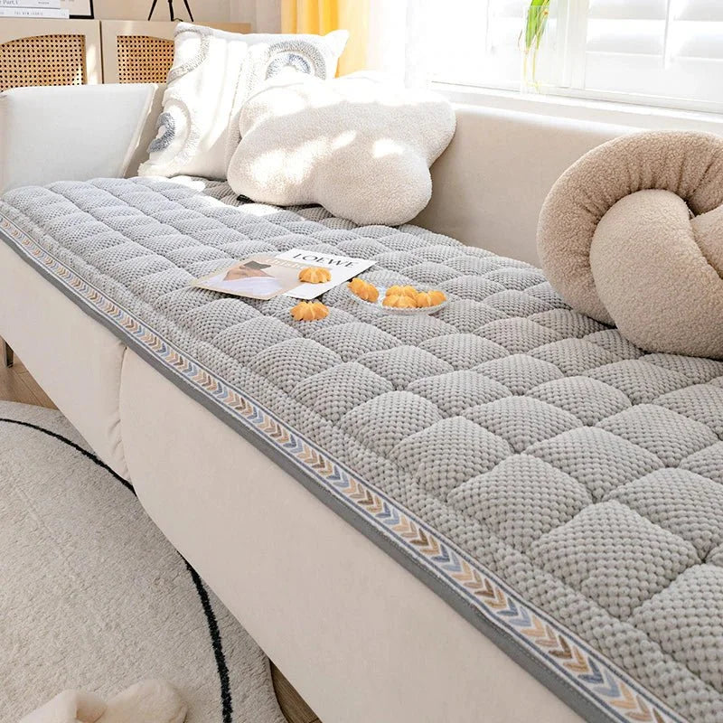 Stylish Pet-Proof Sofa Cover | Spill-Resistant Couch Protector