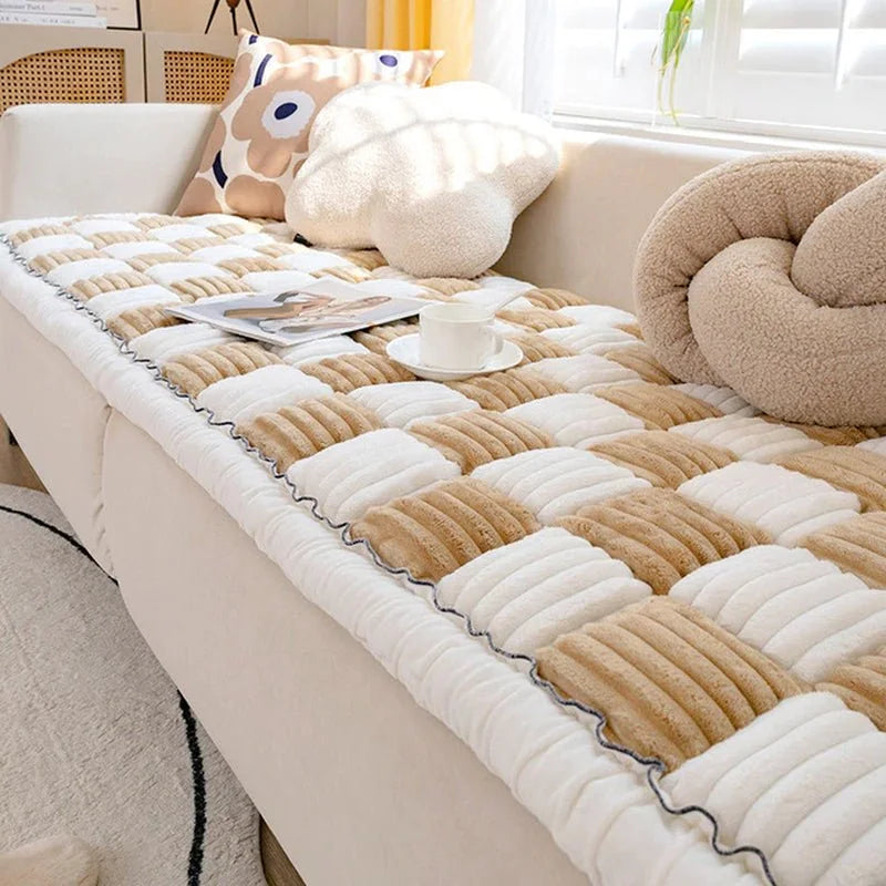 Stylish Pet-Proof Sofa Cover | Spill-Resistant Couch Protector