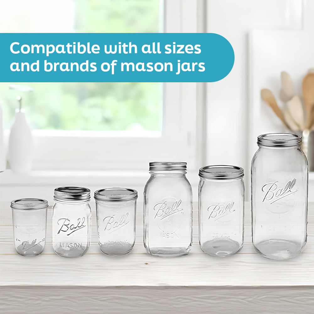 Electric Mason Jar Vacuum Sealer – Automatic, Cordless & 10 Lids Included 🚀
