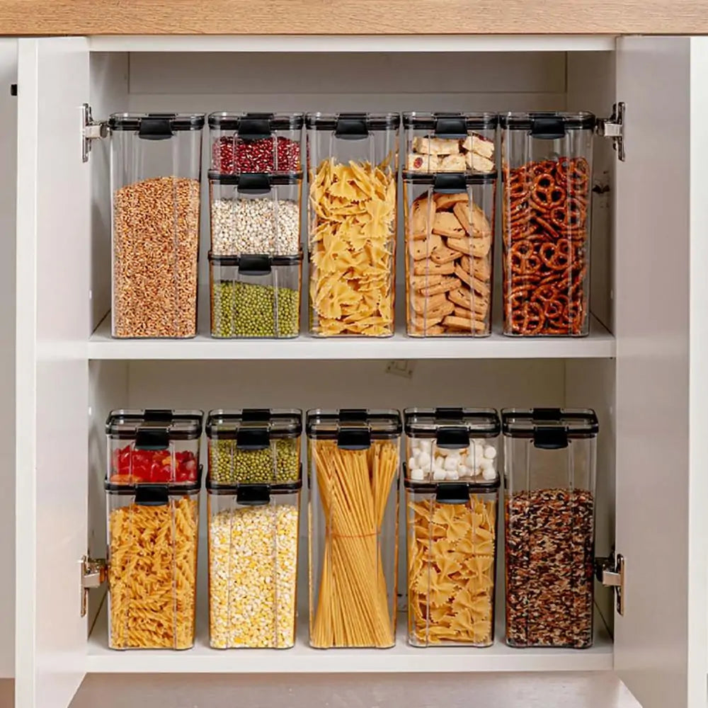Plastic Food Storage Containers | Airtight, BPA-Free, Stackable Kitchen Organizer
