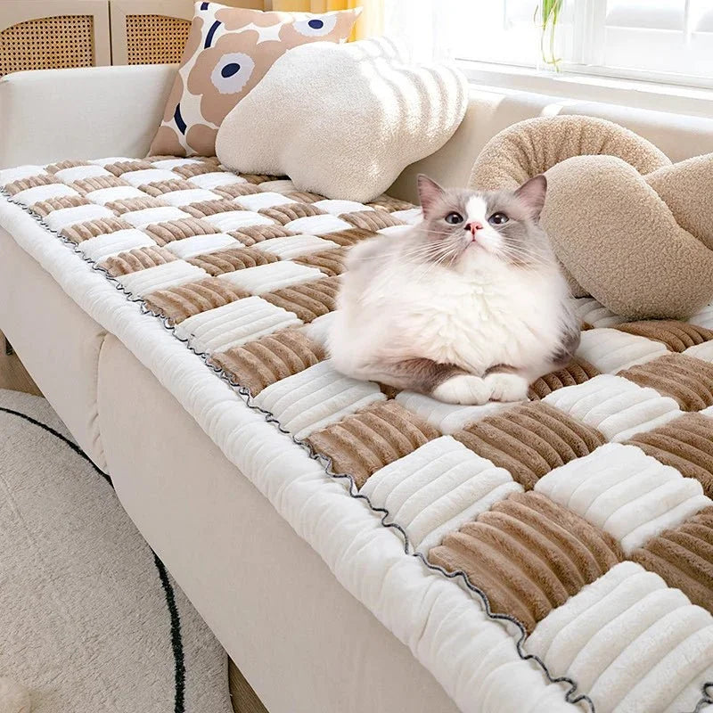 Stylish Pet-Proof Sofa Cover | Spill-Resistant Couch Protector
