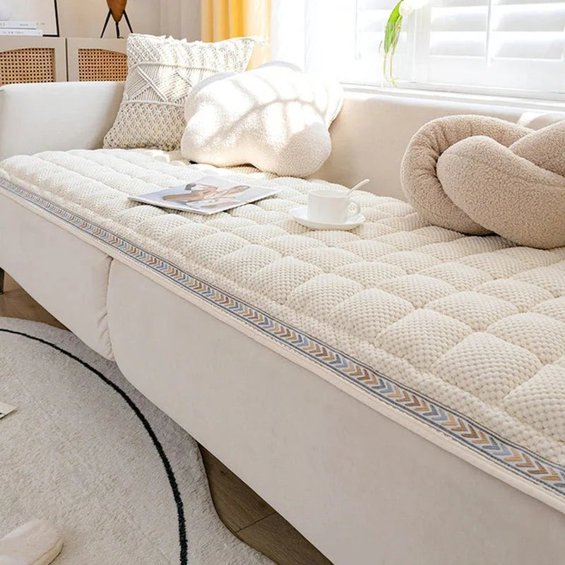Stylish Pet-Proof Sofa Cover | Spill-Resistant Couch Protector