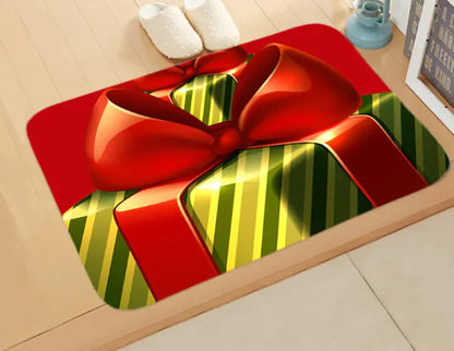 Christmas Picture Absorbent Bathroom Mat | Festive Non-Slip Rug for Holiday Decor"