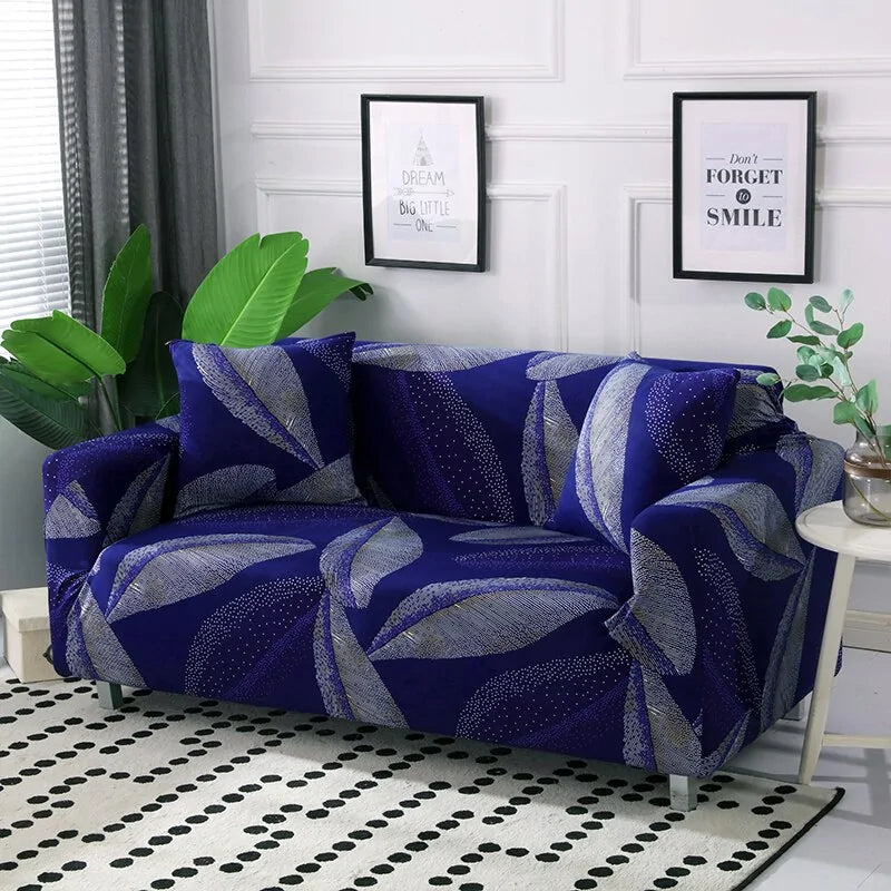 Tropical Leaves Sofa Pillow Covers | Spandex & Polyester Decorative Cushion Covers 43x43cm