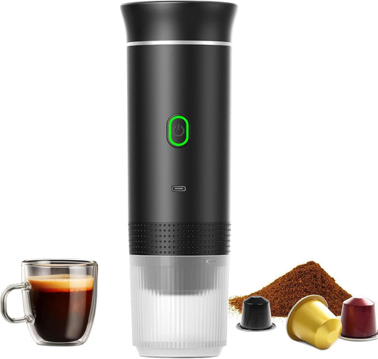 "Wireless Capsule Coffee Maker – Compact, Portable, and Effortless Brewing Anywhere"