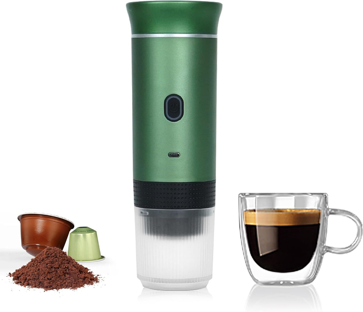 "Wireless Capsule Coffee Maker – Compact, Portable, and Effortless Brewing Anywhere"