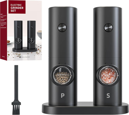 Premium Electric Salt & Pepper Grinder Set