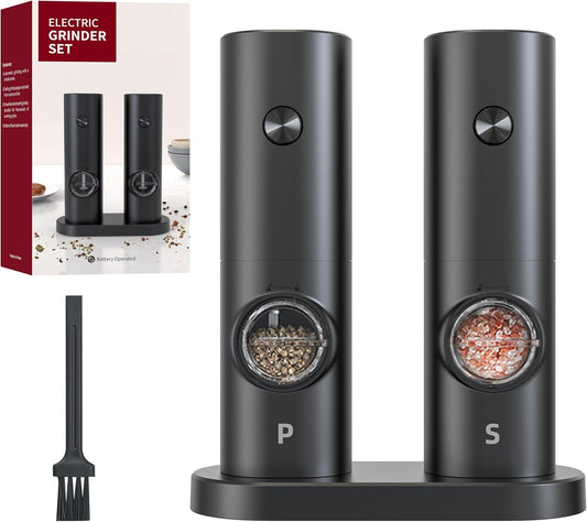 Premium Electric Salt & Pepper Grinder Set