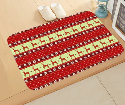 Christmas Picture Absorbent Bathroom Mat | Festive Non-Slip Rug for Holiday Decor"