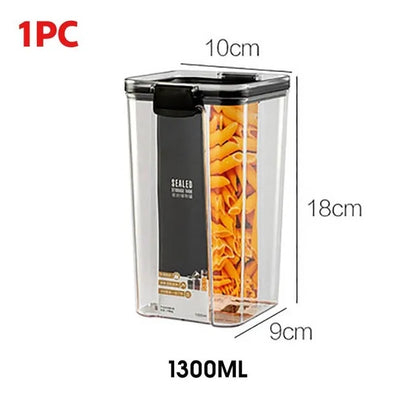 Plastic Food Storage Containers | Airtight, BPA-Free, Stackable Kitchen Organizer