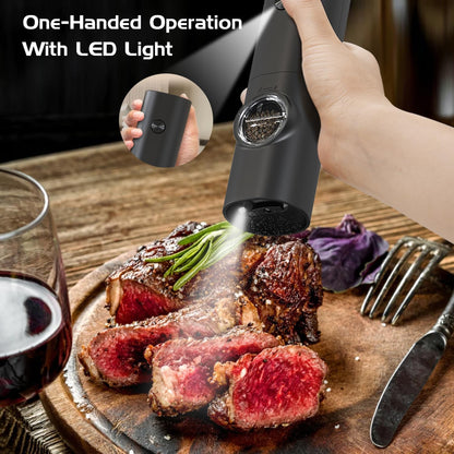 Premium Electric Salt & Pepper Grinder Set