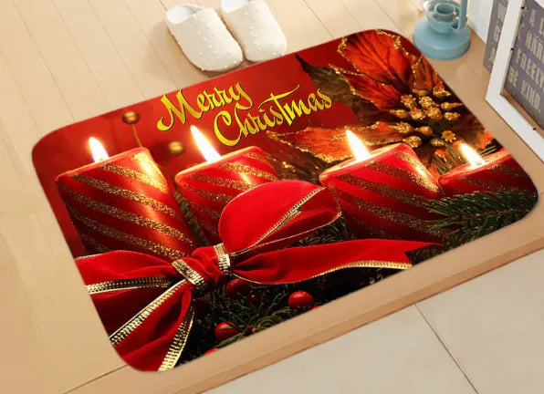 Christmas Picture Absorbent Bathroom Mat | Festive Non-Slip Rug for Holiday Decor"