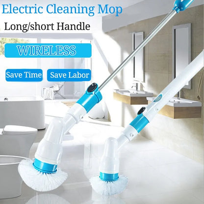 Electric Spin Scrubber Turbo Scrub Cleaning Brush Cordless Chargeable Bathroom Cleaner