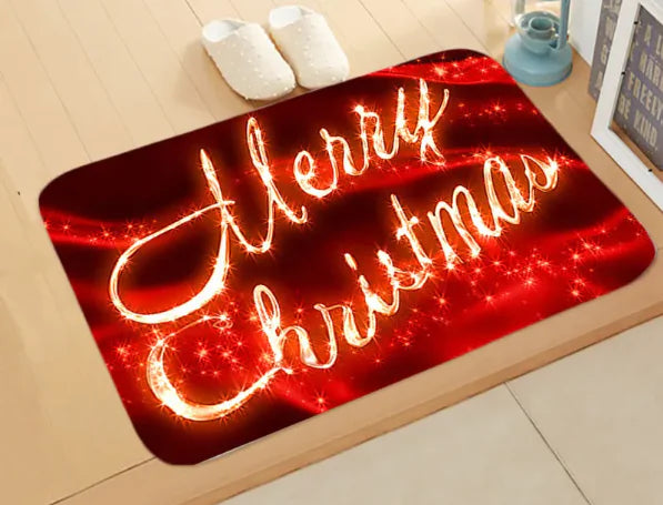 Christmas Picture Absorbent Bathroom Mat | Festive Non-Slip Rug for Holiday Decor"