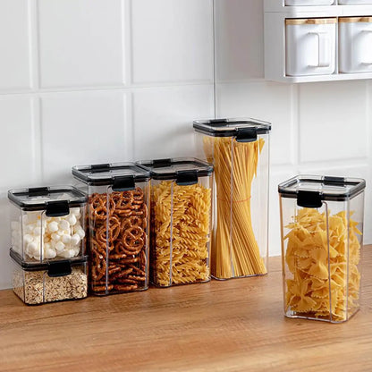 Plastic Food Storage Containers | Airtight, BPA-Free, Stackable Kitchen Organizer