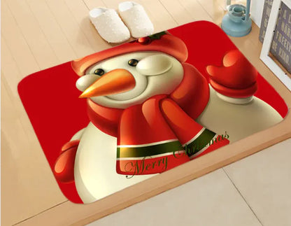 Christmas Picture Absorbent Bathroom Mat | Festive Non-Slip Rug for Holiday Decor"