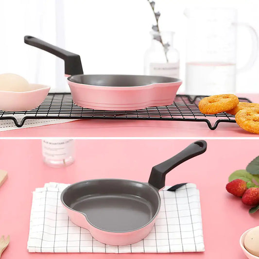 Heart-Shaped Ceramic Non-Stick Pan – Perfect for Pancakes, Breakfast, & Giftin