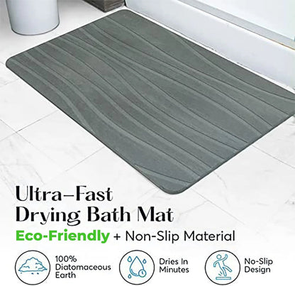 Non-Slip Diatom Absorbent Bathroom Mat – Quick-Dry, Eco-Friendly, and Stylish Bath Mat